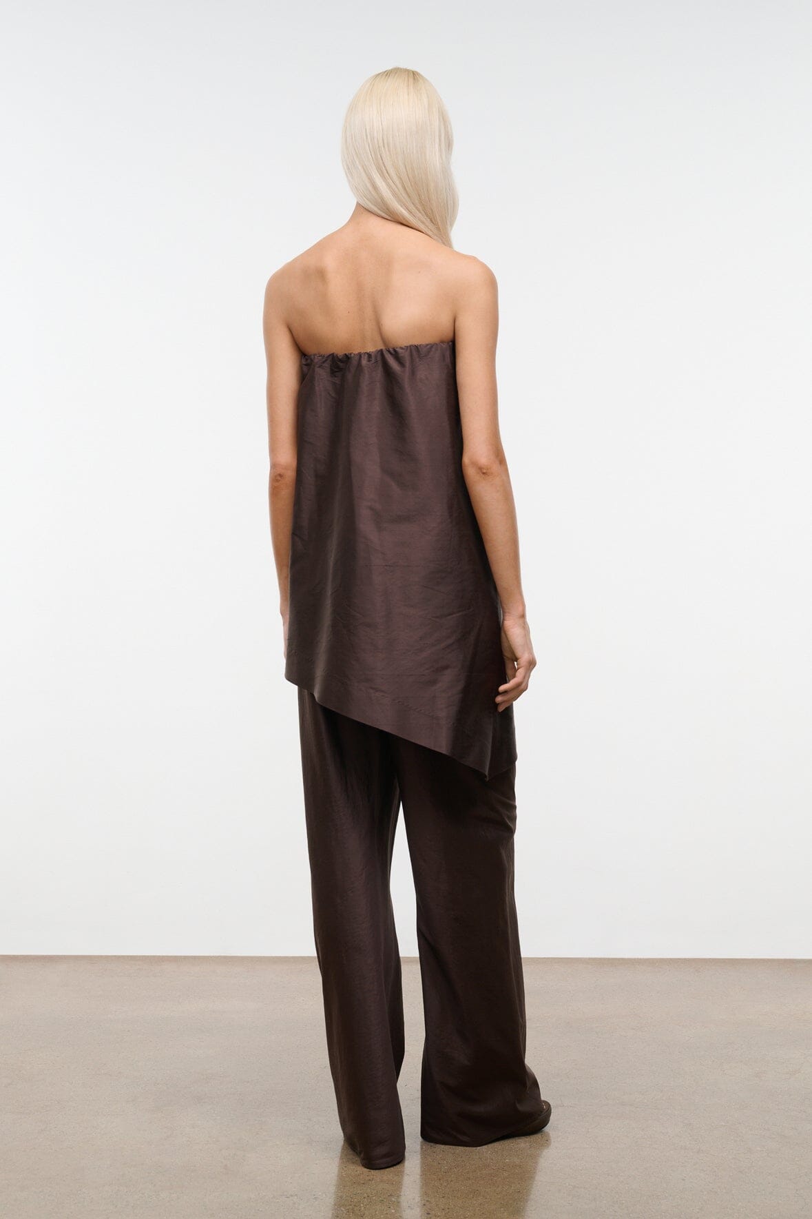 Georgia Convertible Silk Dupioni Top | Earth — 7