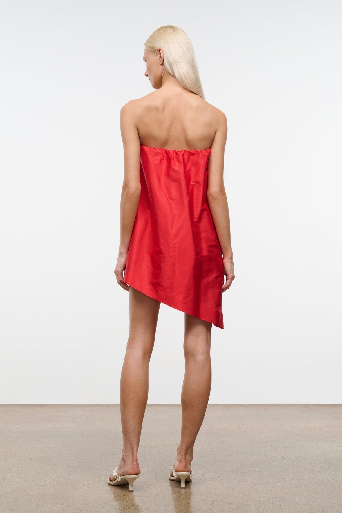 Georgia Convertible Silk Dupioni Top | Red Rose — 7