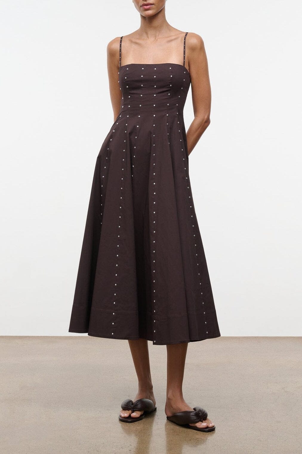 Wylie Dress | Earth Studs — 1