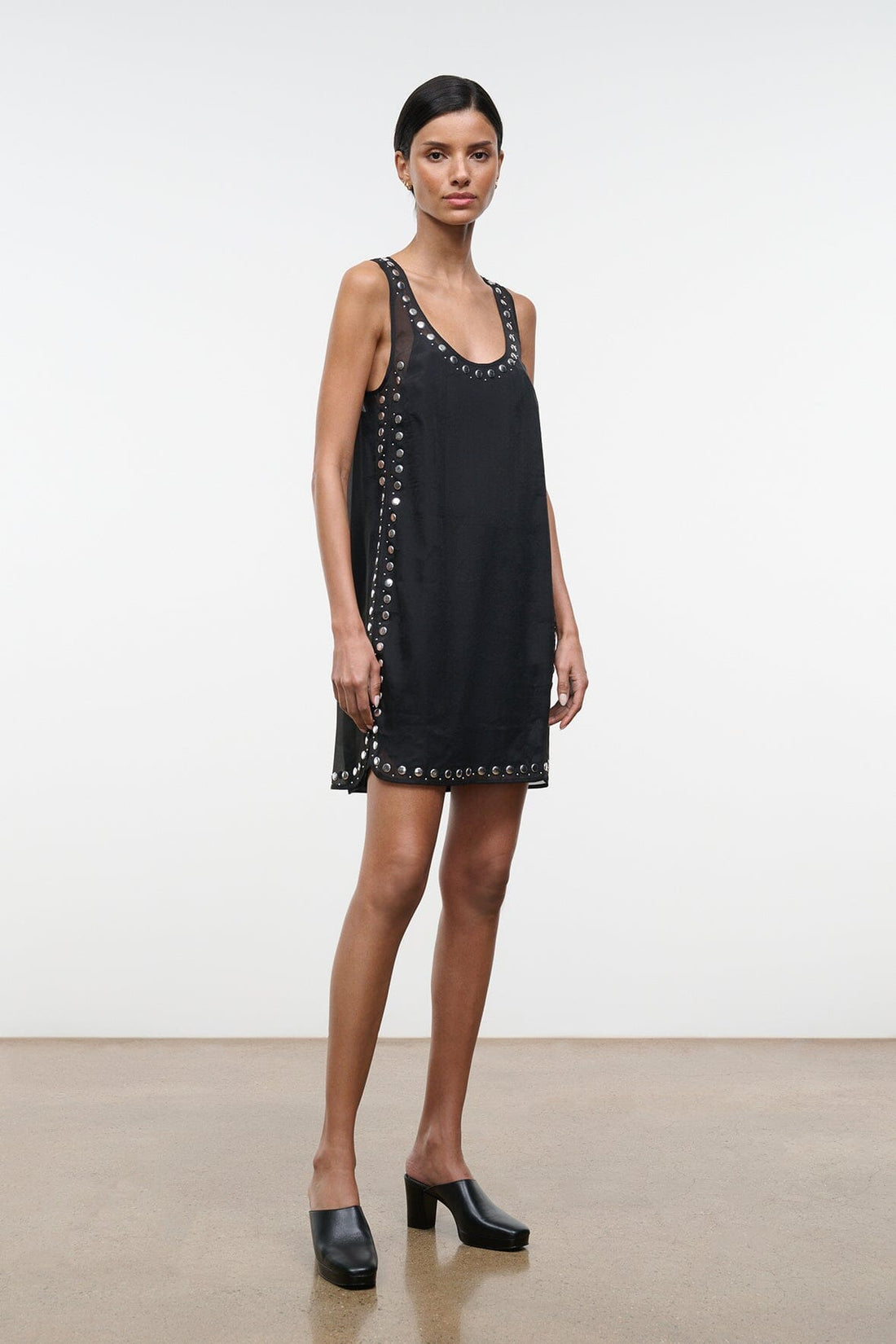 Cara Dress | Black Studs — 1