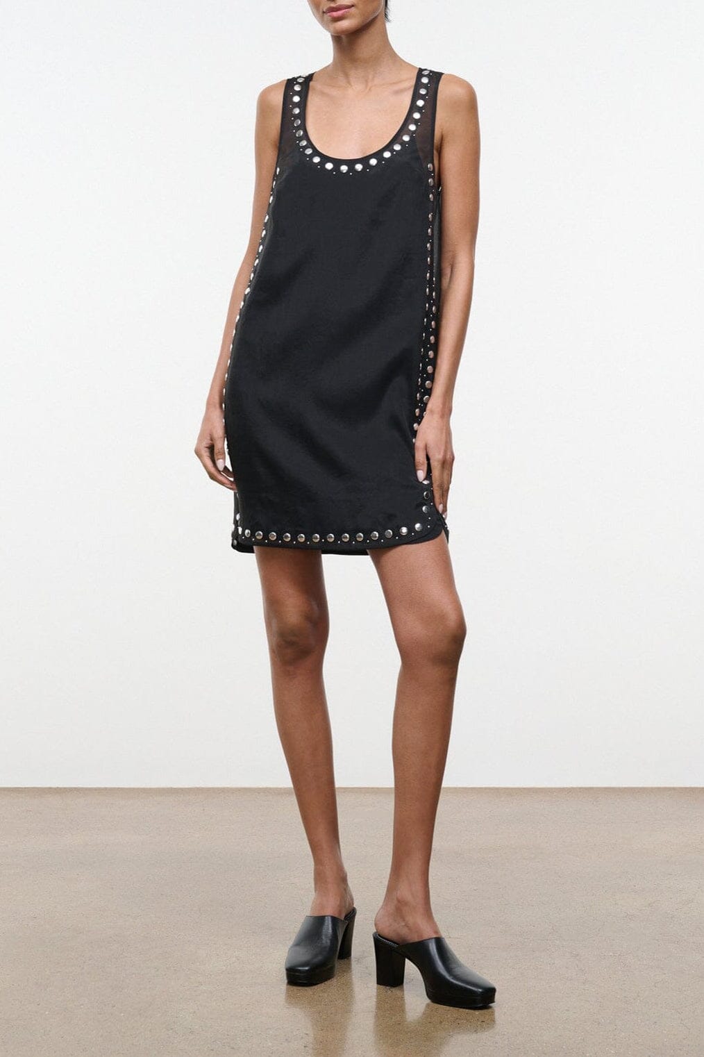 Cara Dress | Black Studs — 1