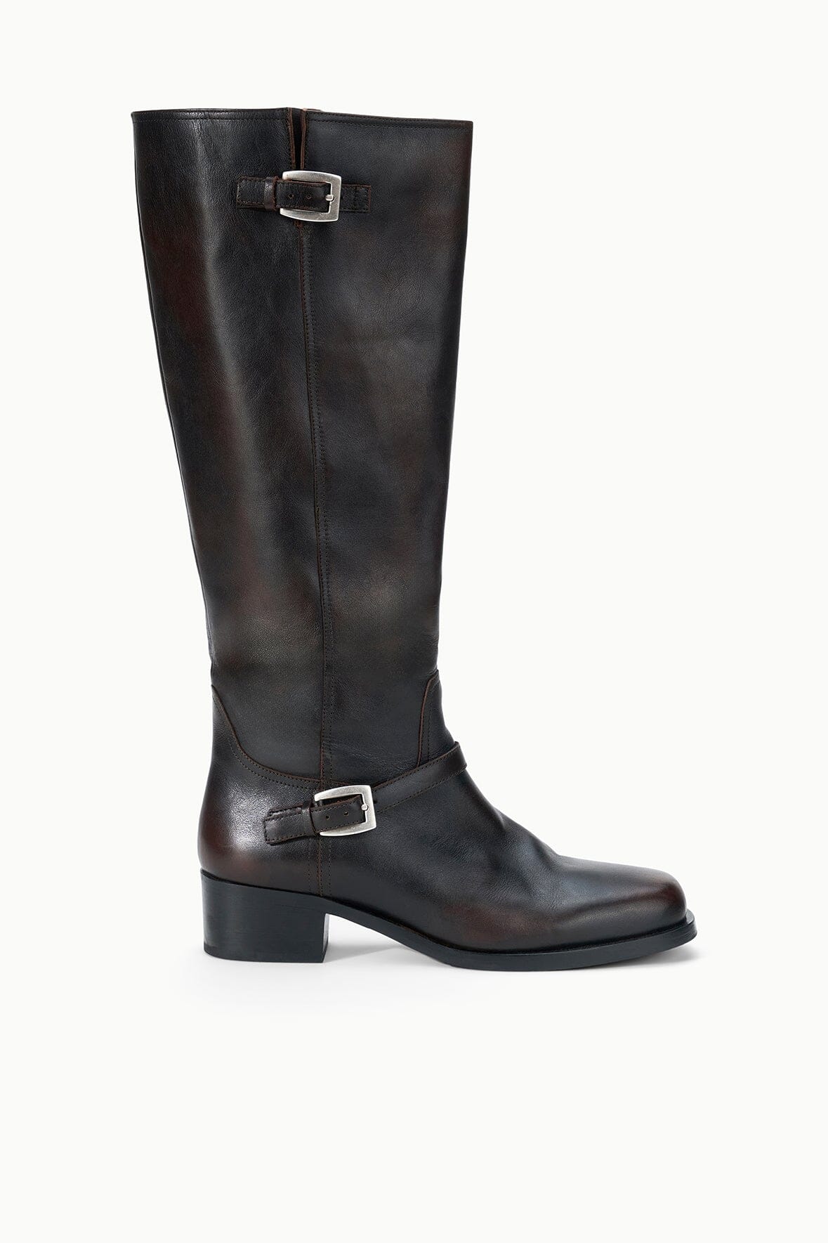 Brooklyn Flat Boot | Espresso Distressed — 1