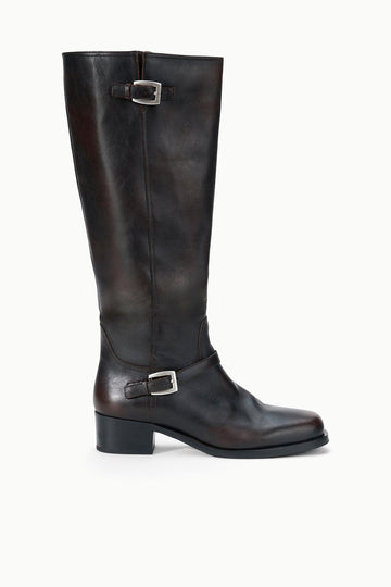 Brooklyn Flat Boot | Espresso Distressed — 1