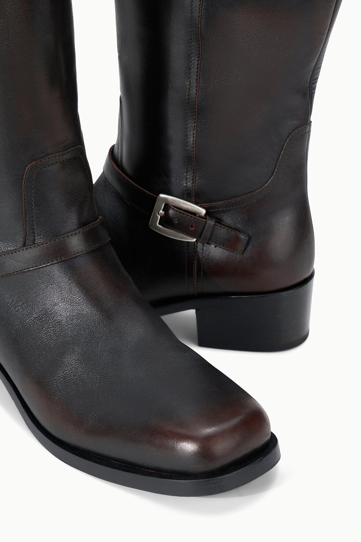 Brooklyn Flat Boot | Espresso Distressed — 7