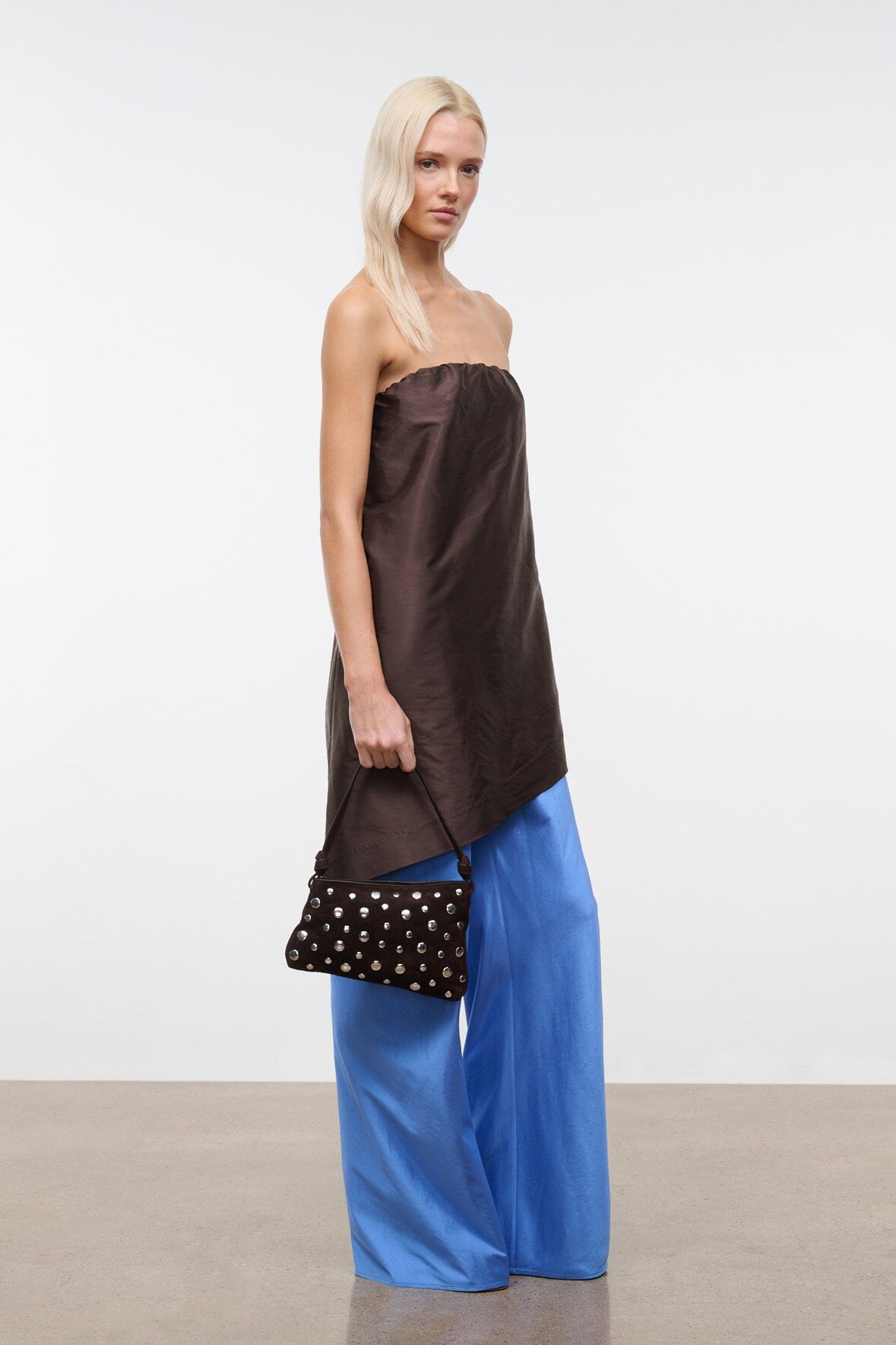Dani Mini Shoulder Bag | Espresso Studs — 3