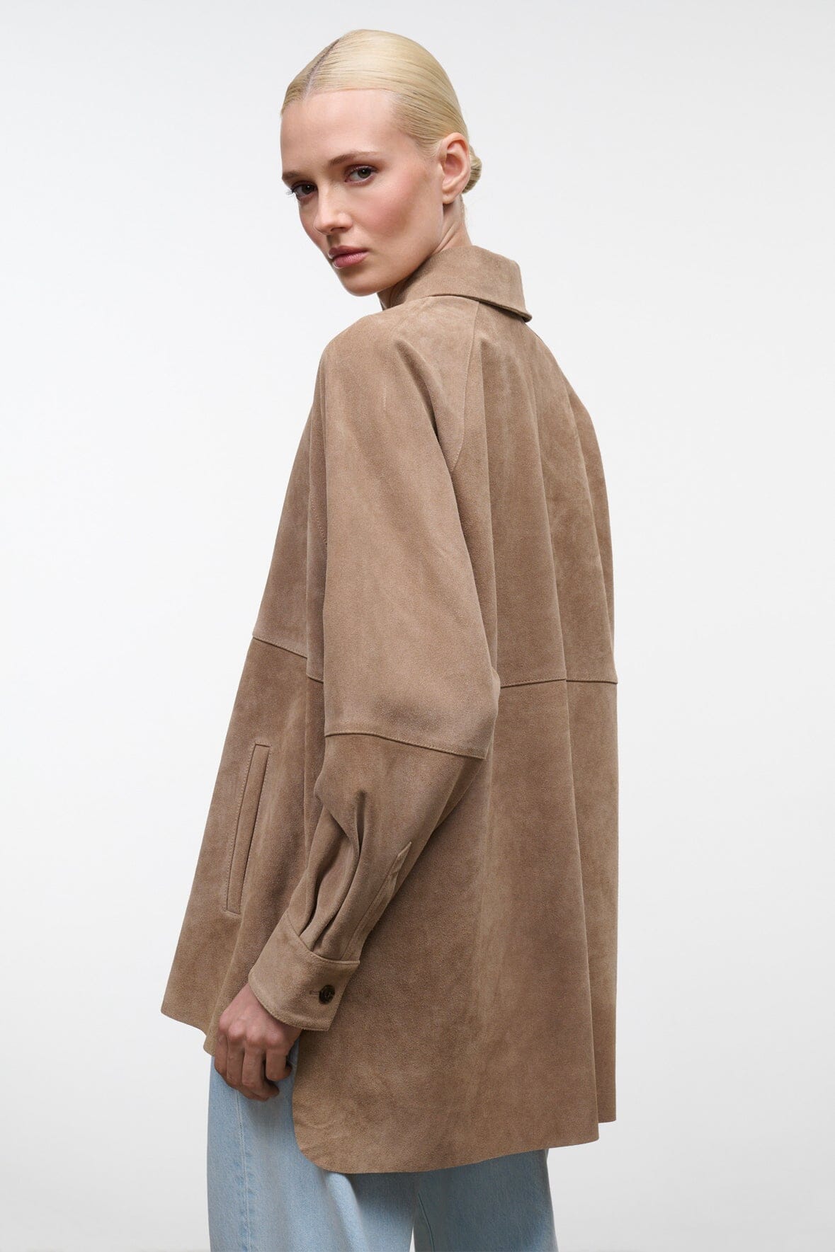 Josette Suede Shirt | Dune — 4