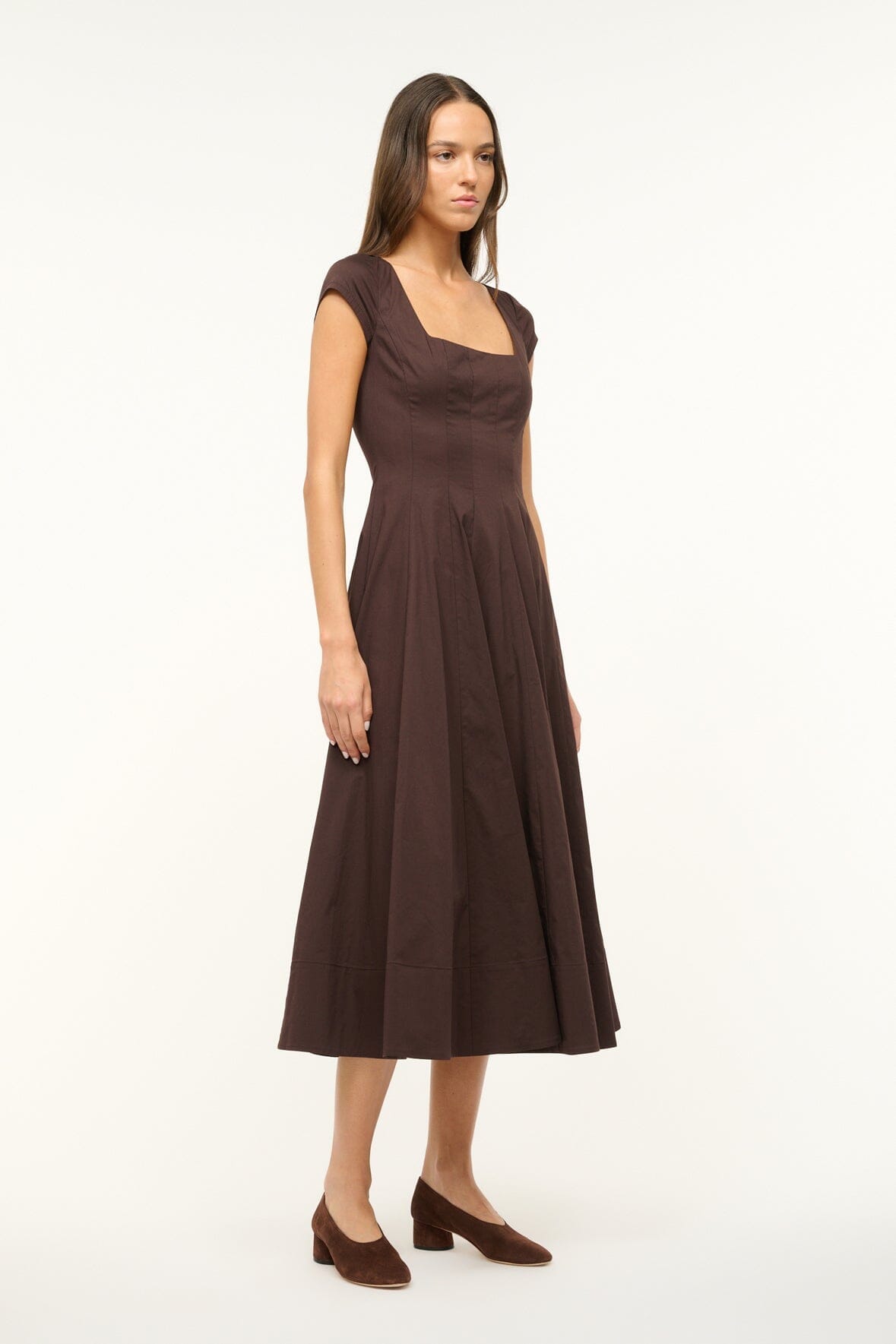 Short Sleeve Wells Dress | Earth — 2