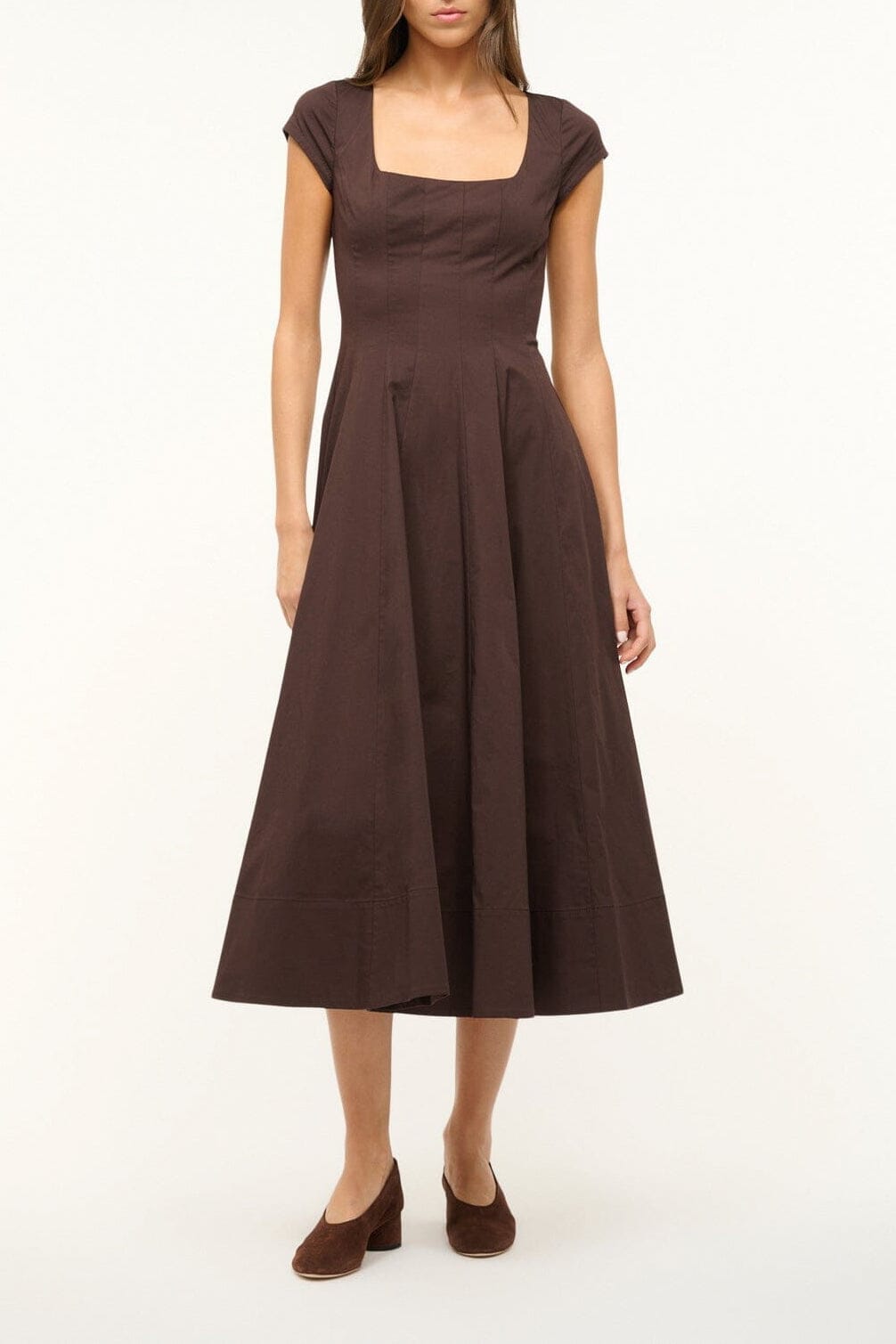 Short Sleeve Wells Dress | Earth — 1