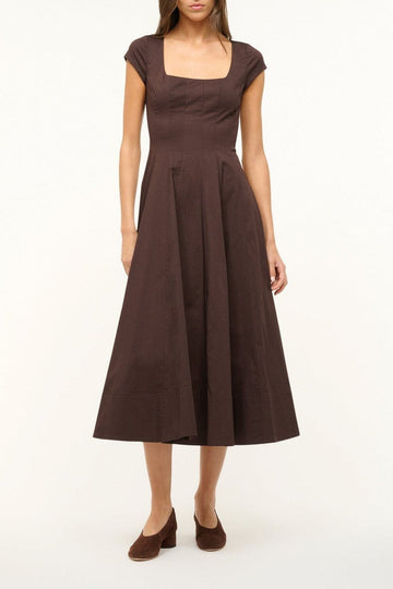 Short Sleeve Wells Dress | Earth — 1