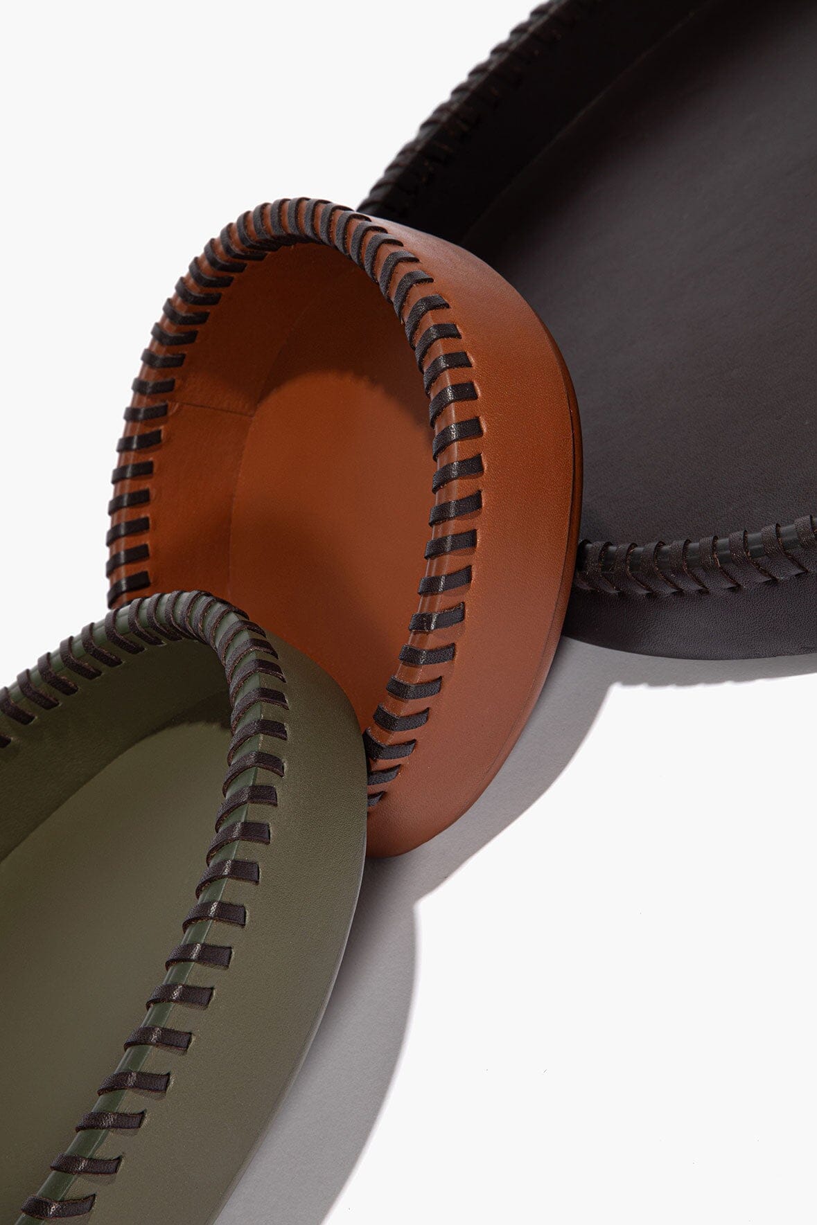 Foundry Leather Trays | Espresso Moss Tan — 4