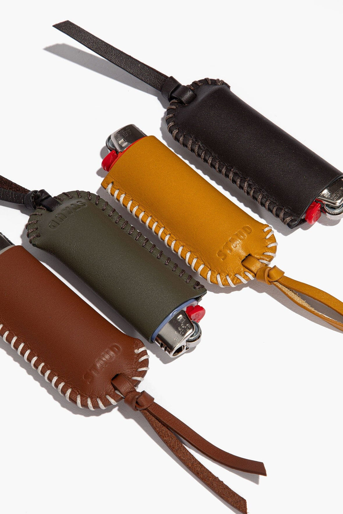 Pyre Leather Lighter Cover | Moss — 1