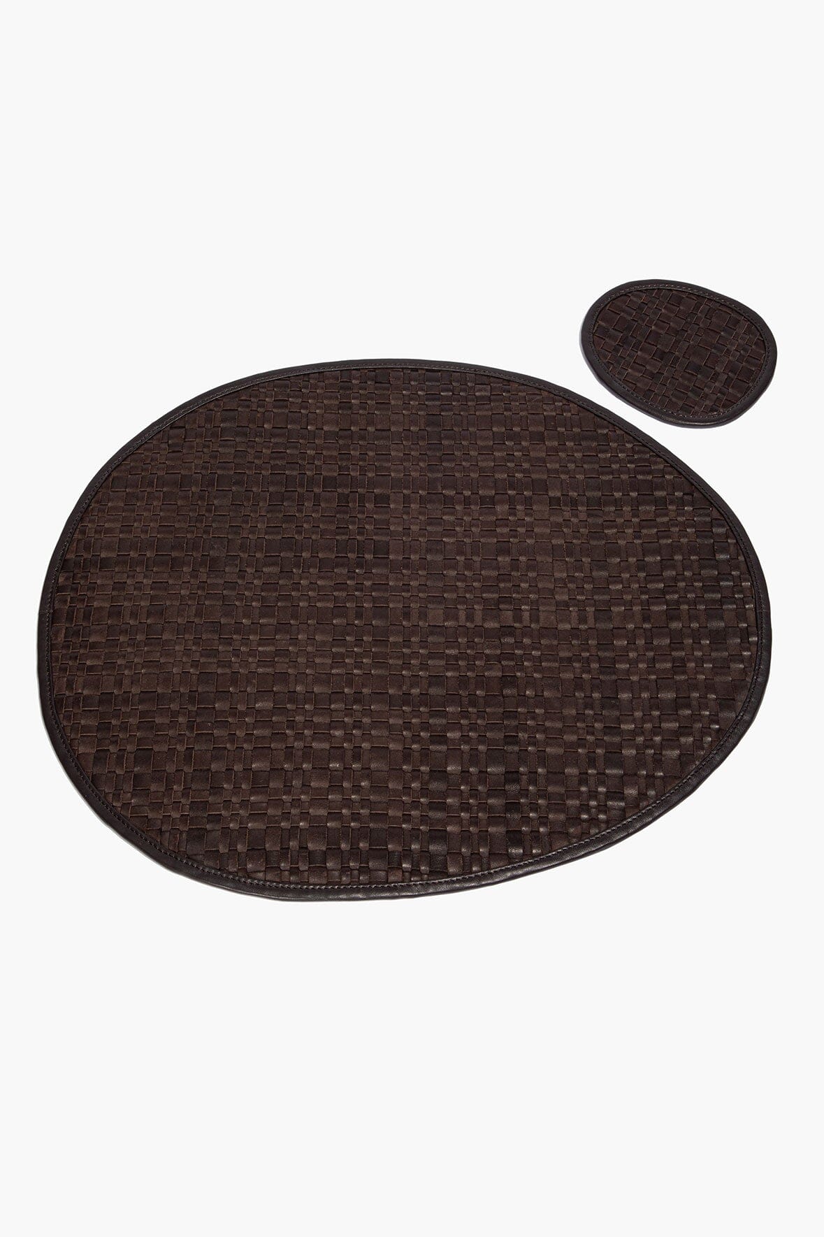 Gentry Leather Placemat | Espresso — 1