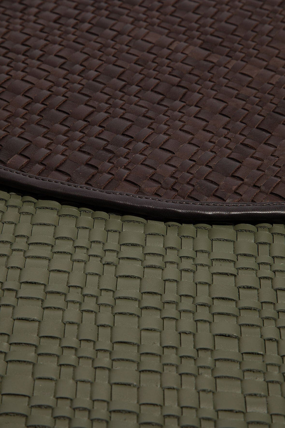 Gentry Leather Placemat | Moss — 1