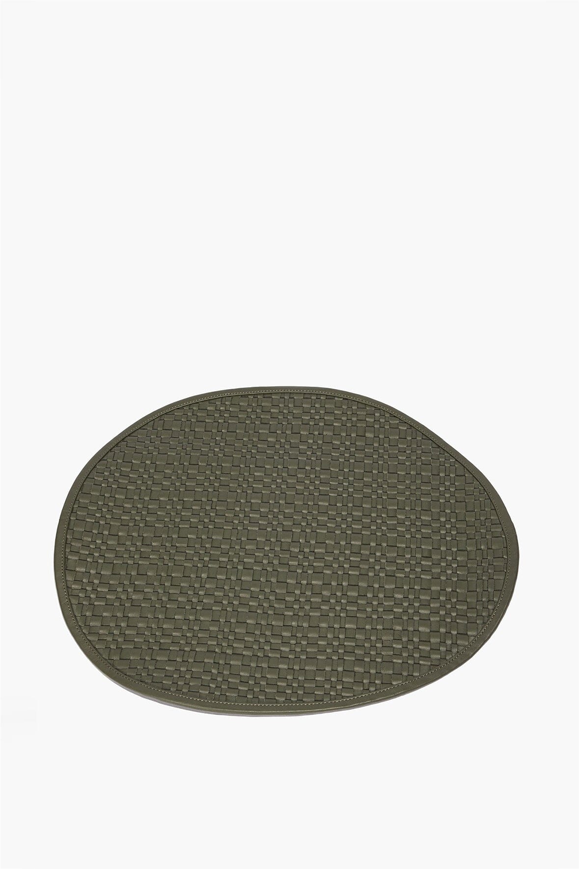 Gentry Leather Placemat | Moss — 1