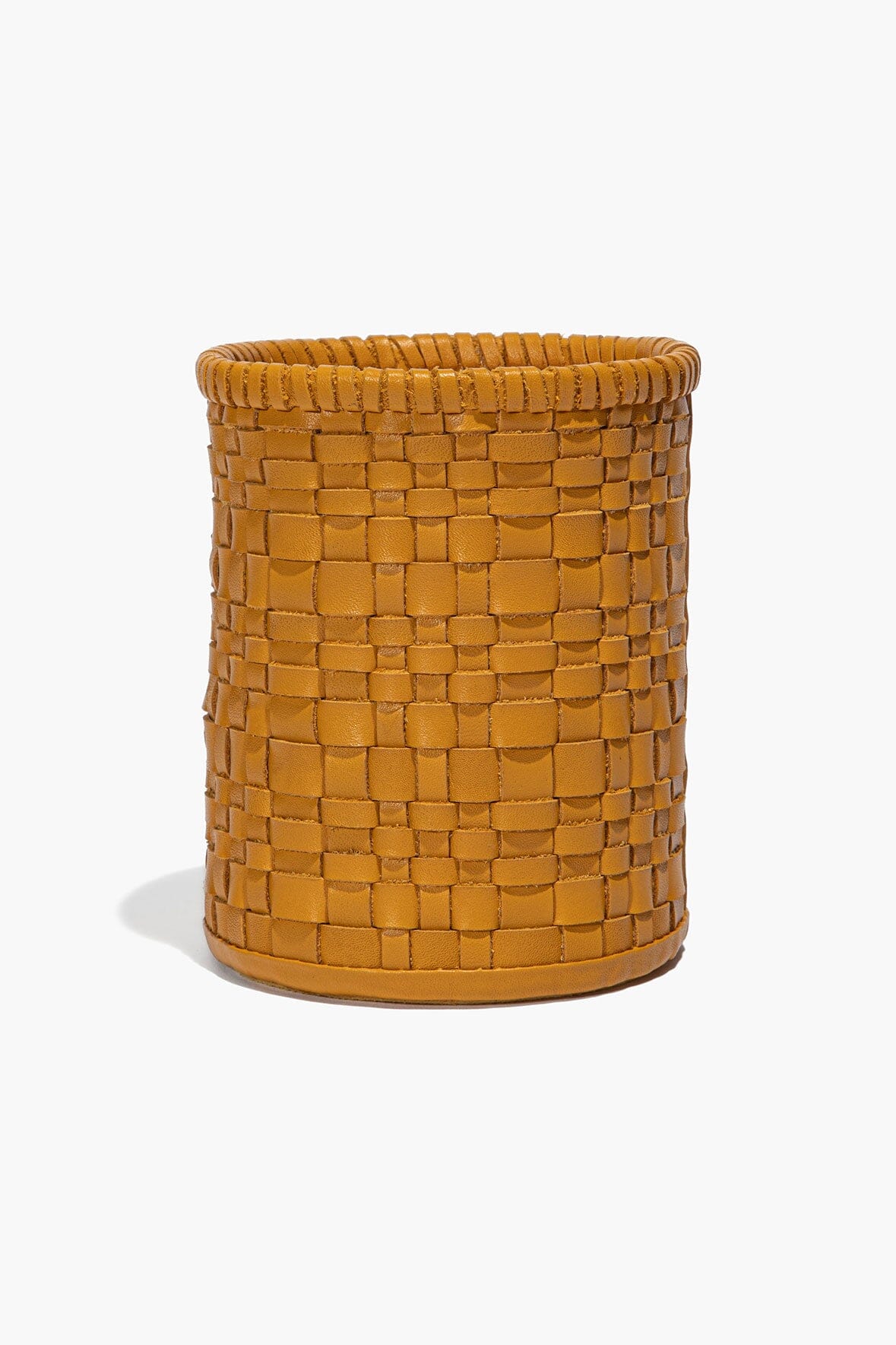 Rowe Woven Leather Candle | Goldenrod — 4