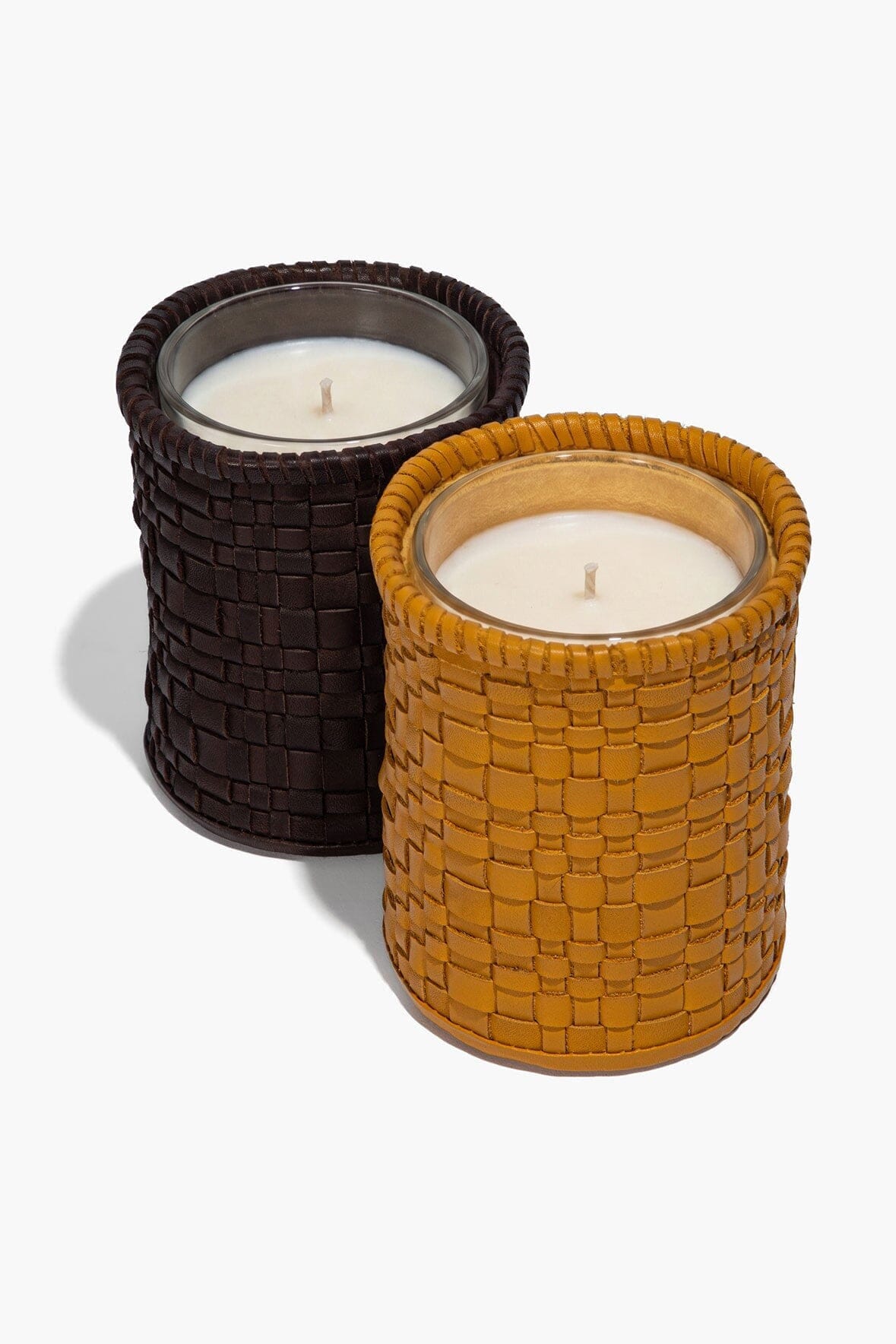 Rowe Woven Leather Candle | Goldenrod — 3