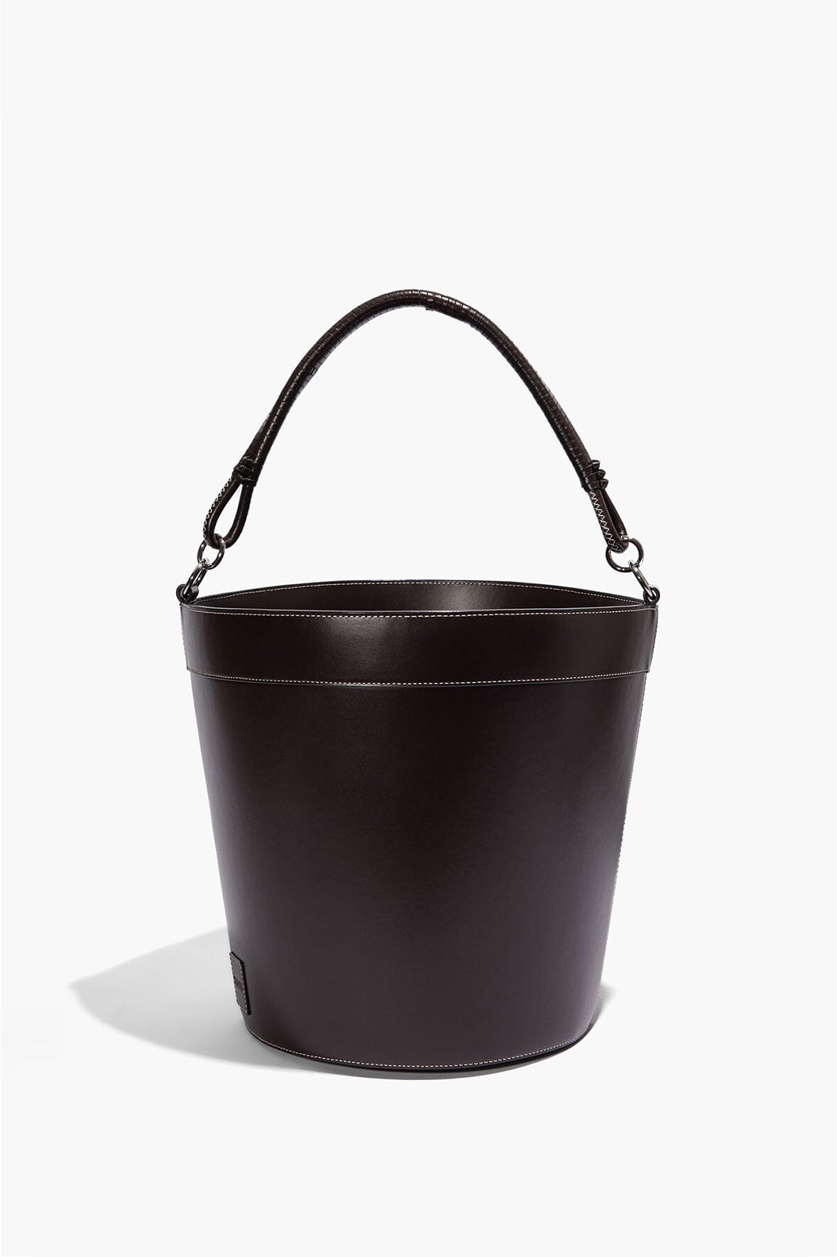 Moreau Leather Bin with Handle | Espresso — 2