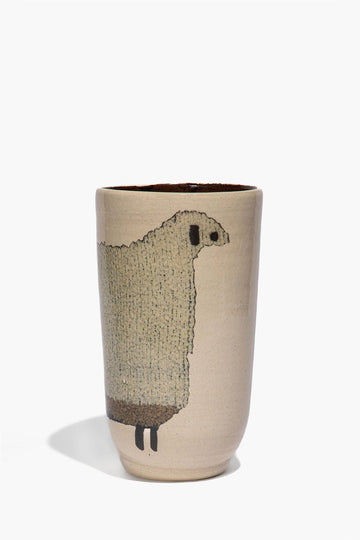 Ceramic Sheep Vase | Tall — 1