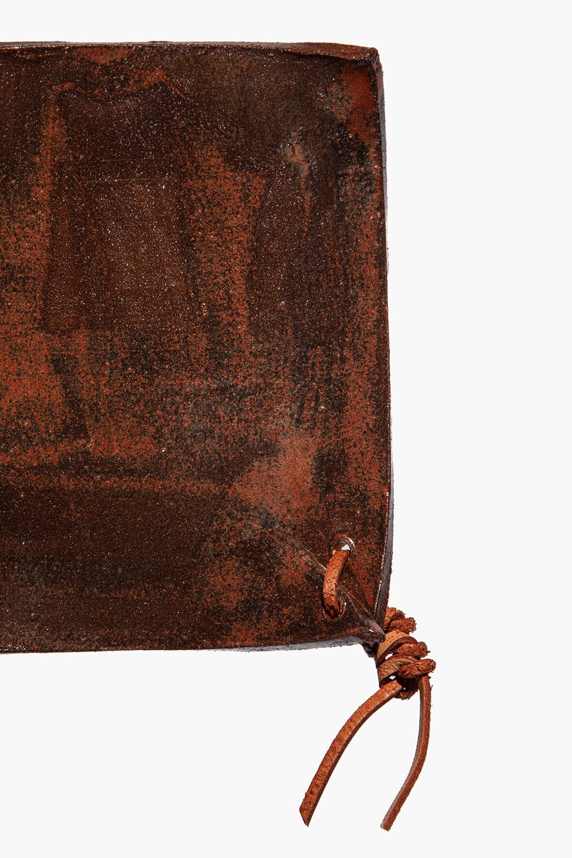 Ceramic Square Coasters | Burnt Sienna Glaze — 4