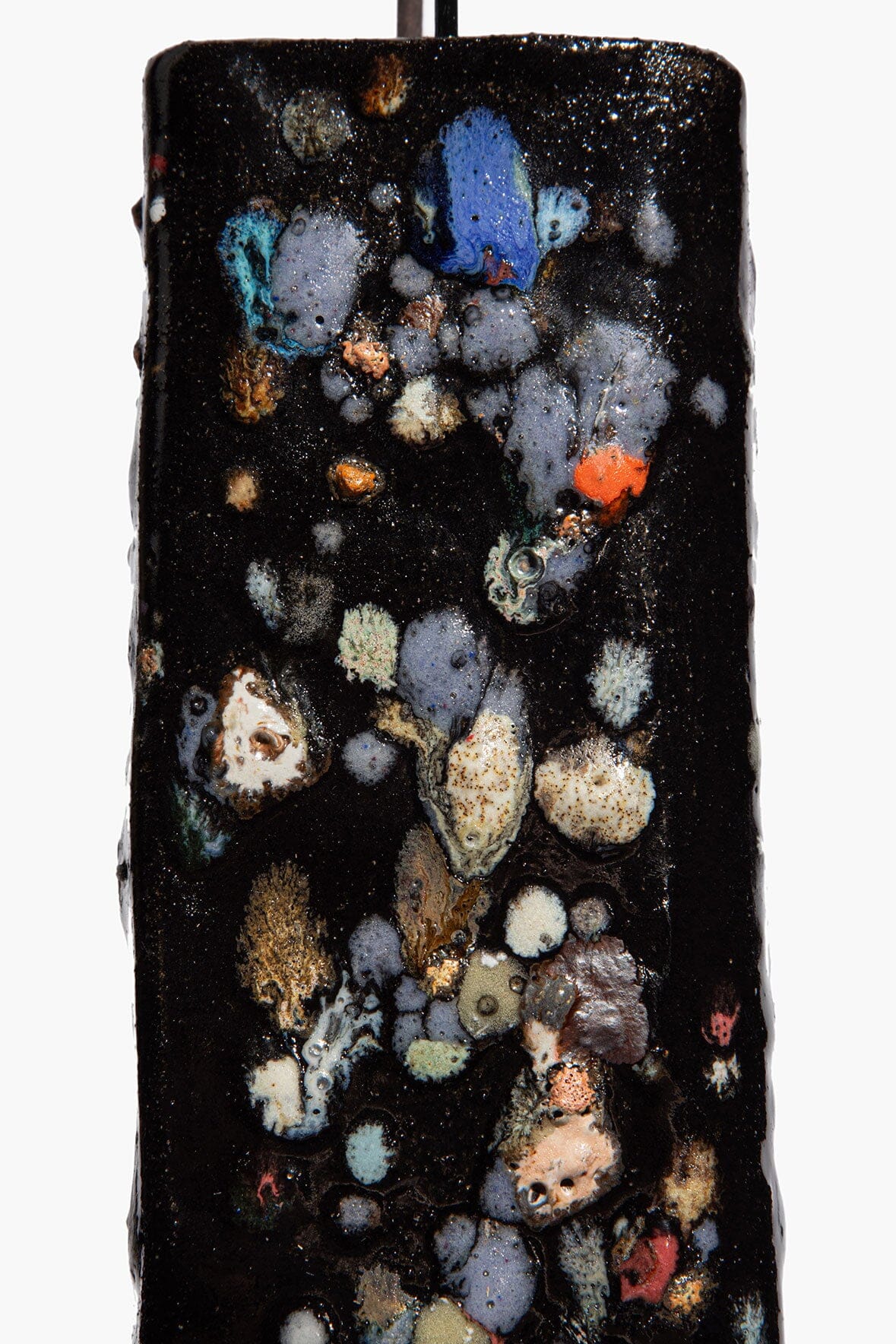Ceramic Tower Incense Holder | Midnight Confetti Glaze — 2