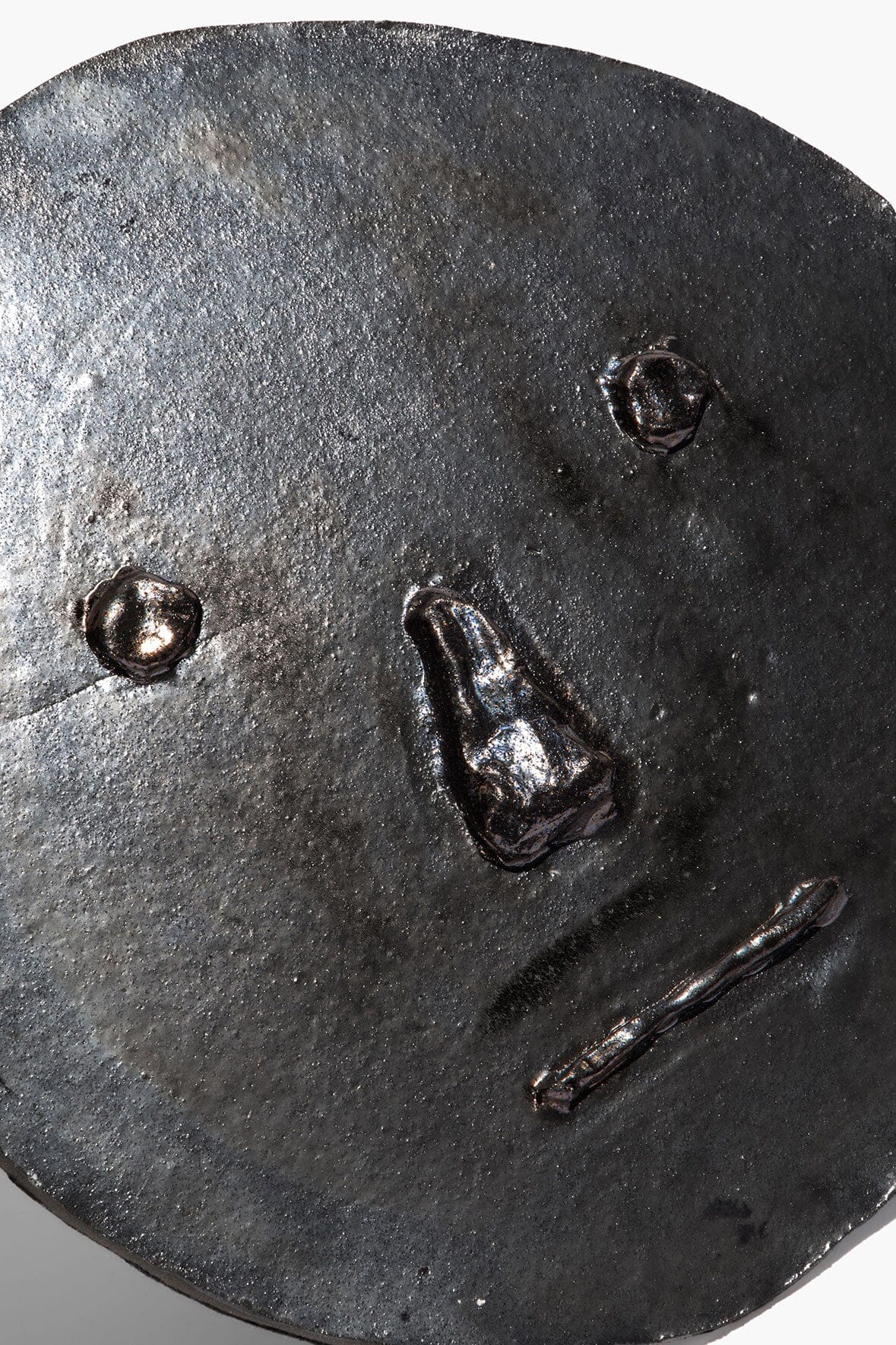 Constantin Ceramic Face | Burnt Black Glaze — 2