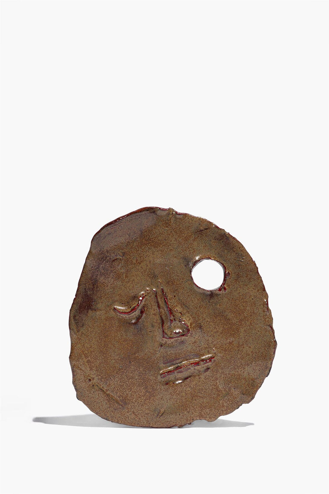 Auguste Ceramic Face | Molasses Glaze — 1