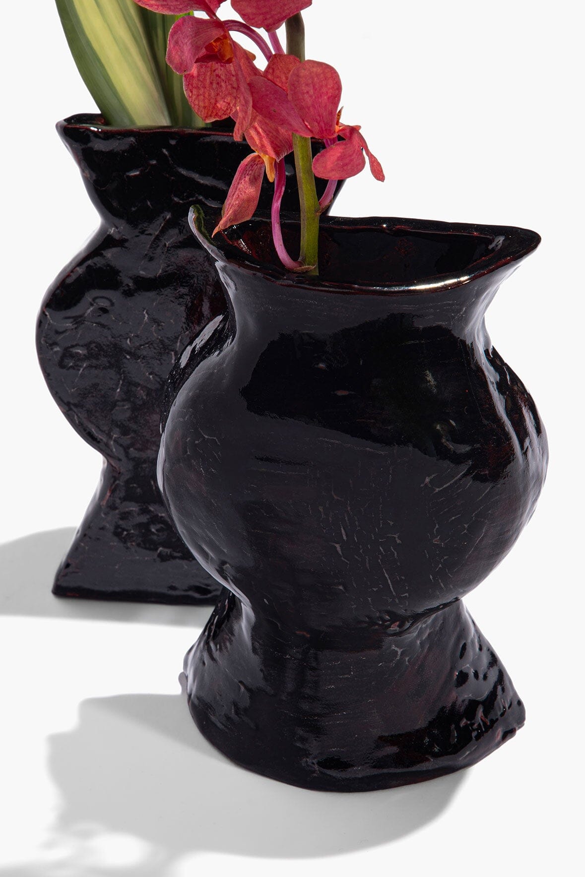 Ceramic Vase Bookends | Black — 5