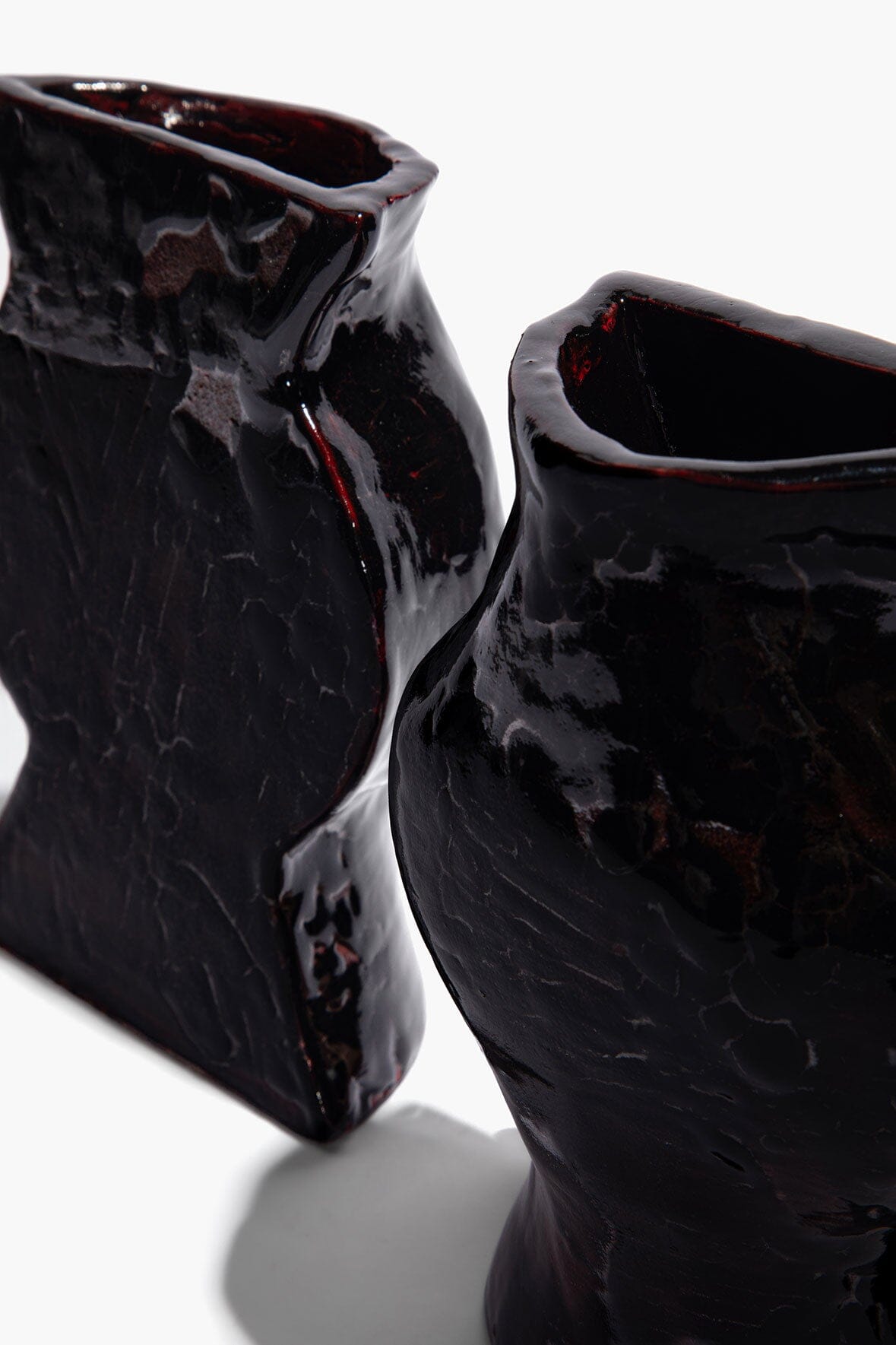 Ceramic Vase Bookends | Black — 3