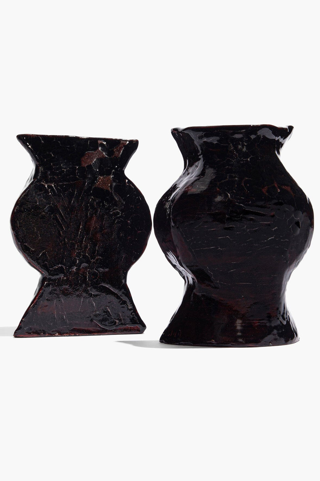 Ceramic Vase Bookends | Black — 1