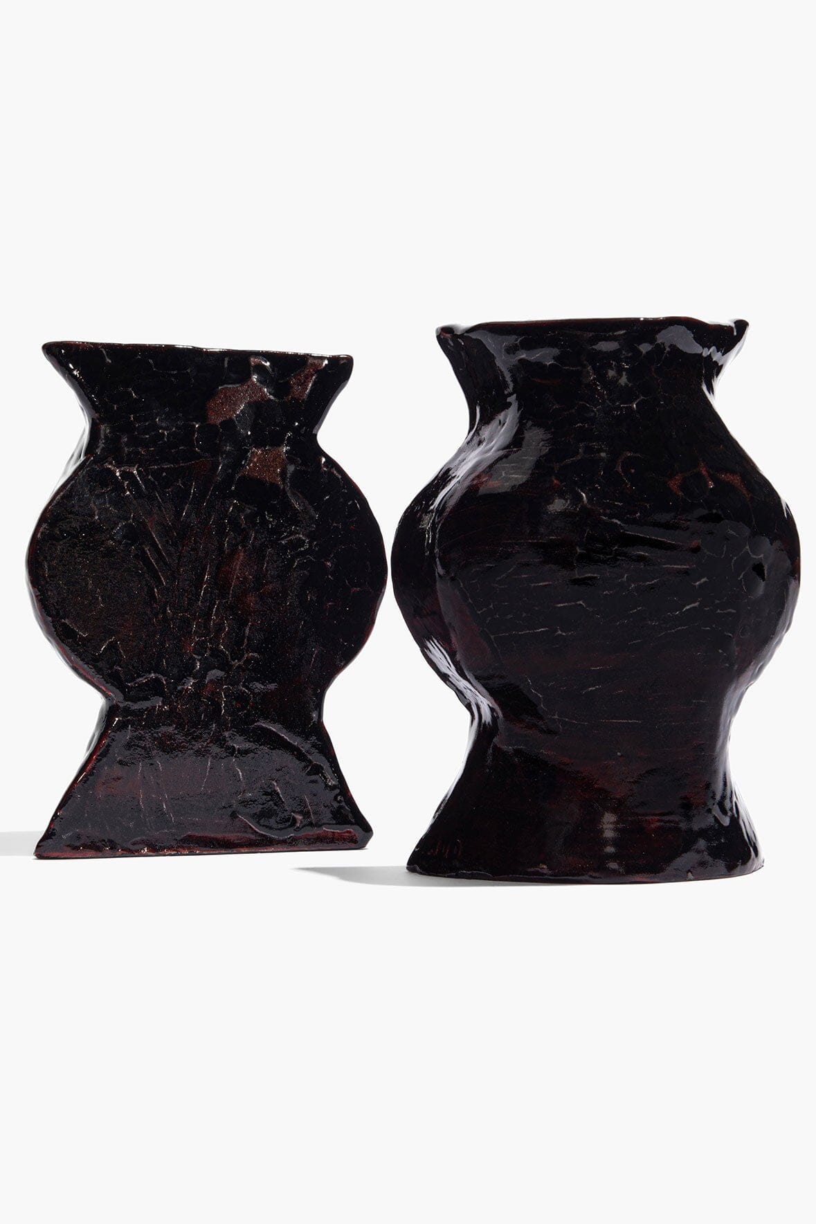 Ceramic Vase Bookends | Black — 1