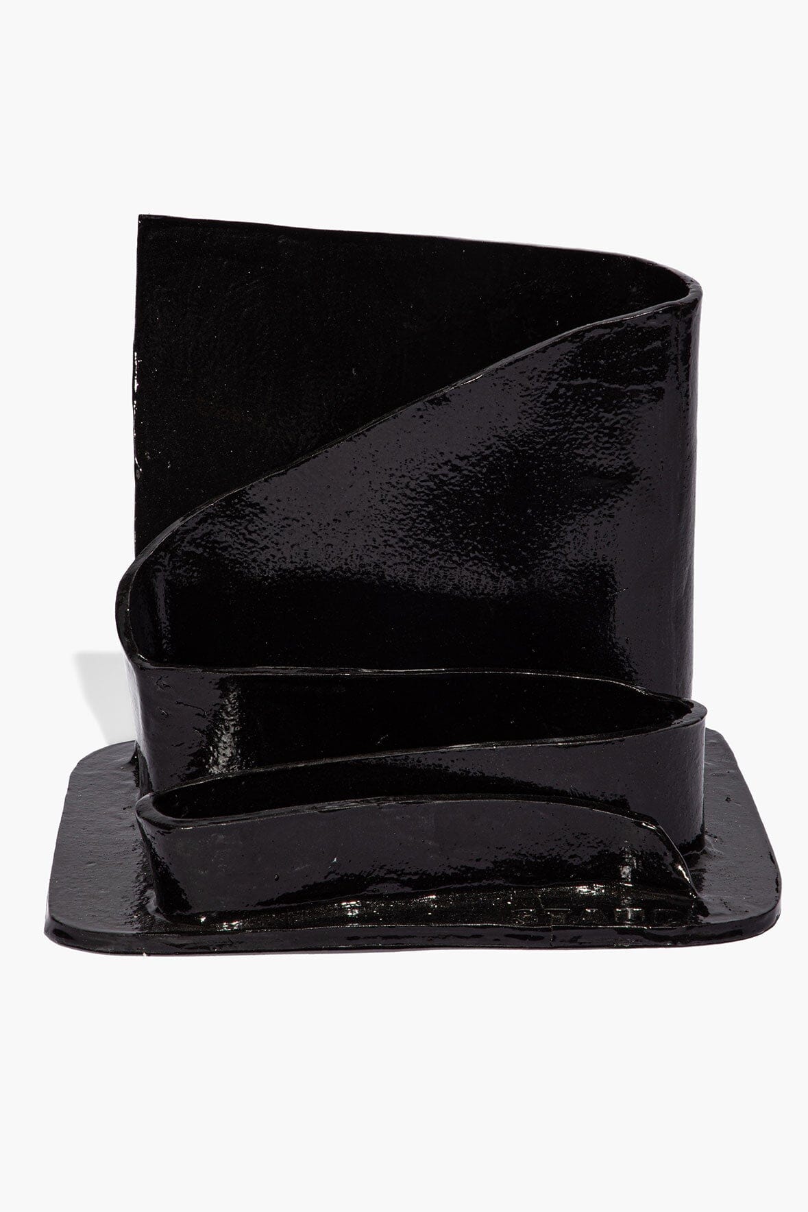 Wavy Stationary Holder | Black Glaze — 3
