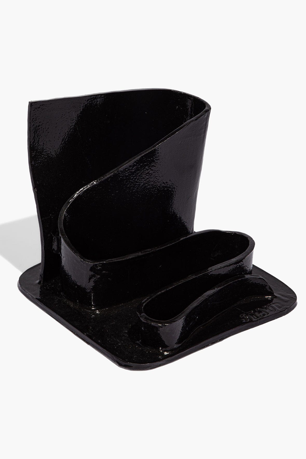 Wavy Stationary Holder | Black Glaze — 5