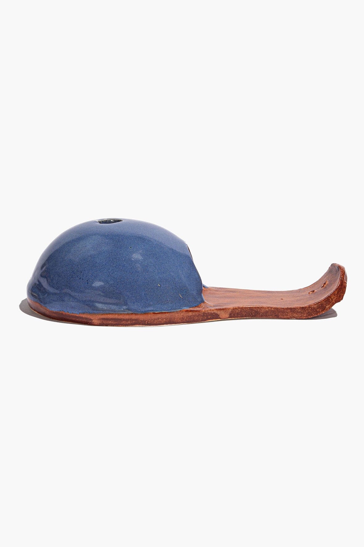 Hut Incense Holder | Blue Burnt Orange Glaze — 3