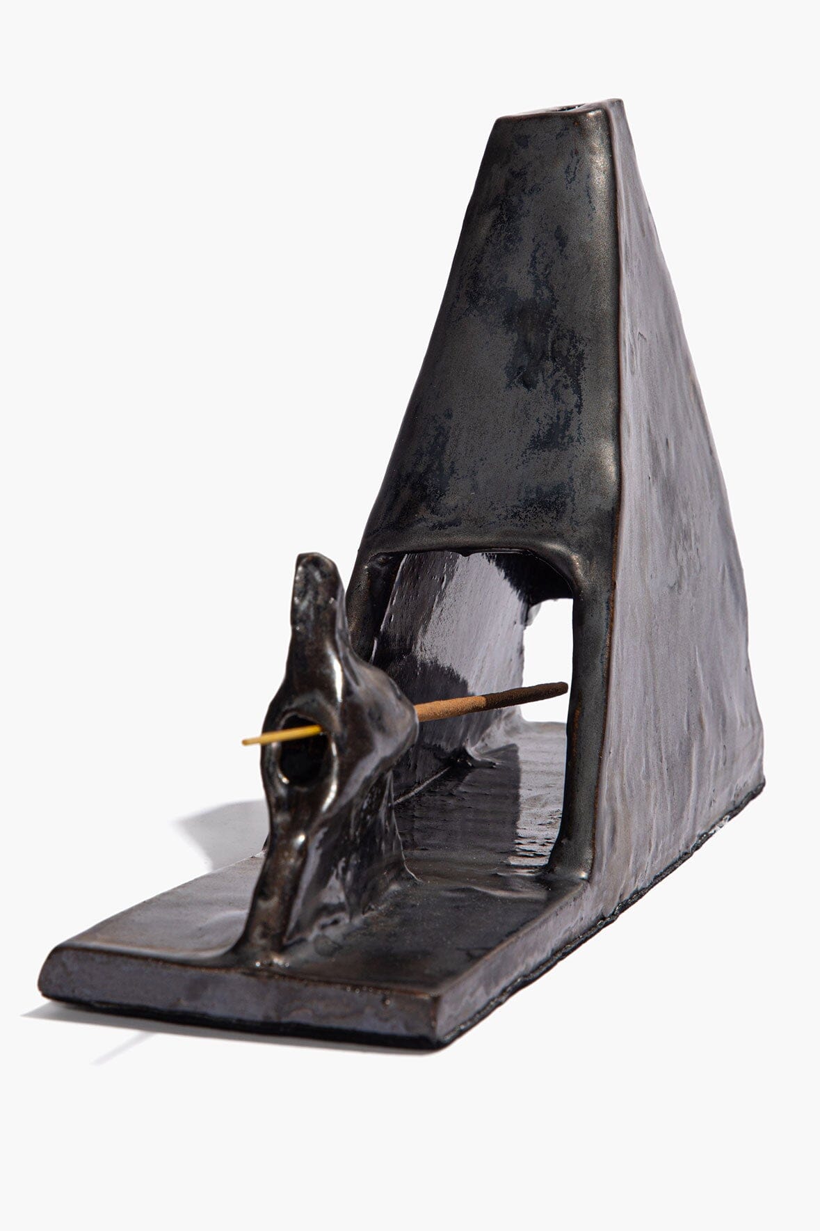 Pyramid Incense Holder | Molasses Glaze — 4