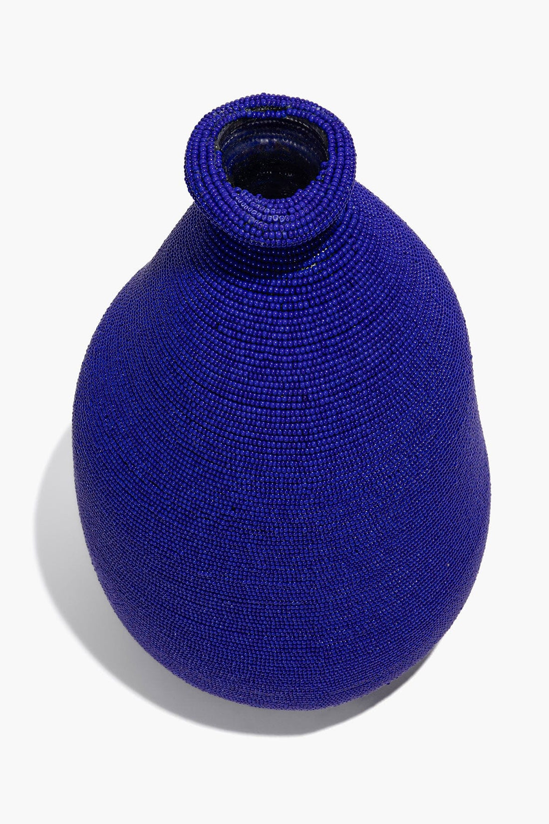 Hand-Beaded Vase | Blue — 1