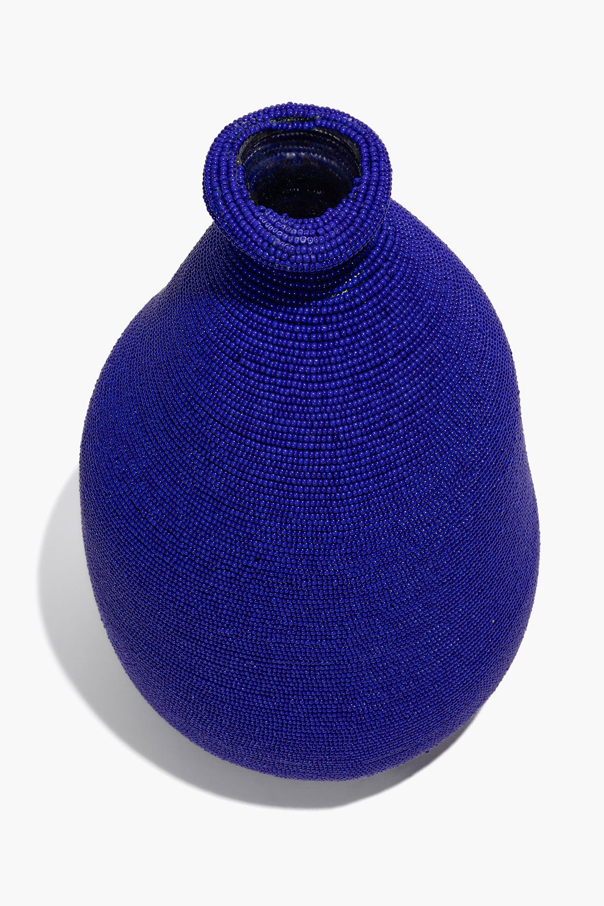 Hand-Beaded Vase | Blue — 2