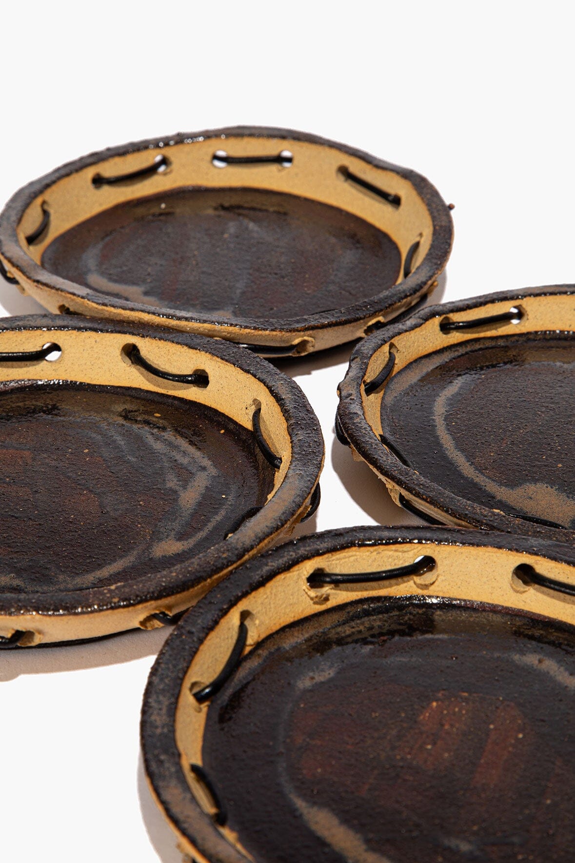 Coaster Set | Ceramic Leather — 2