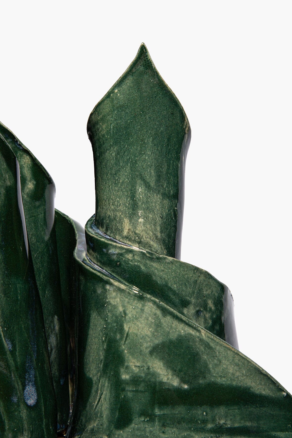 Ceramic Triple Candlestick Holder | Forest Glaze — 3
