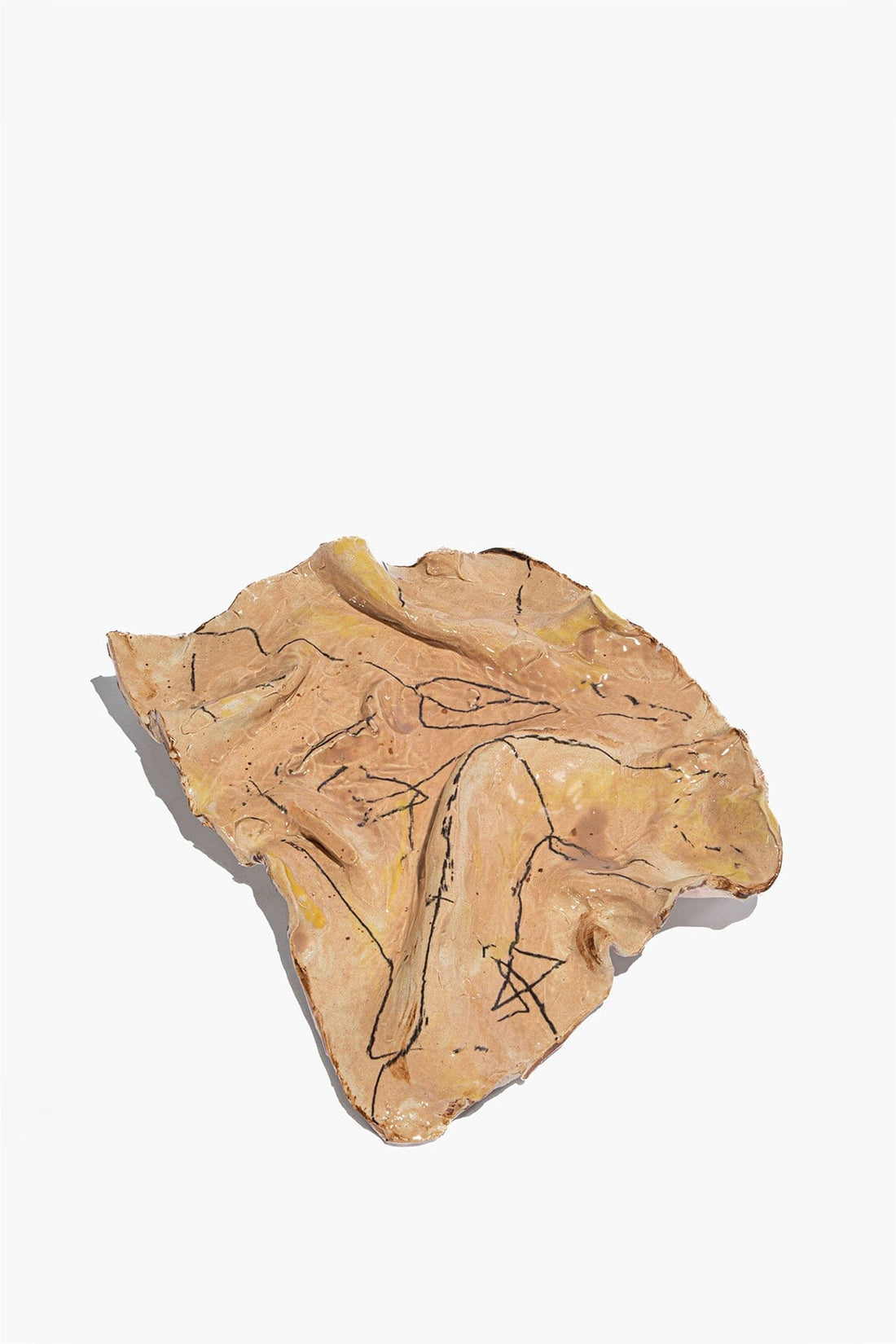 Ceramic Crinkle Wall Art | Multi Glaze — 1