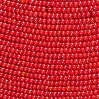 Tall Hand-Beaded Vase | Red — 4