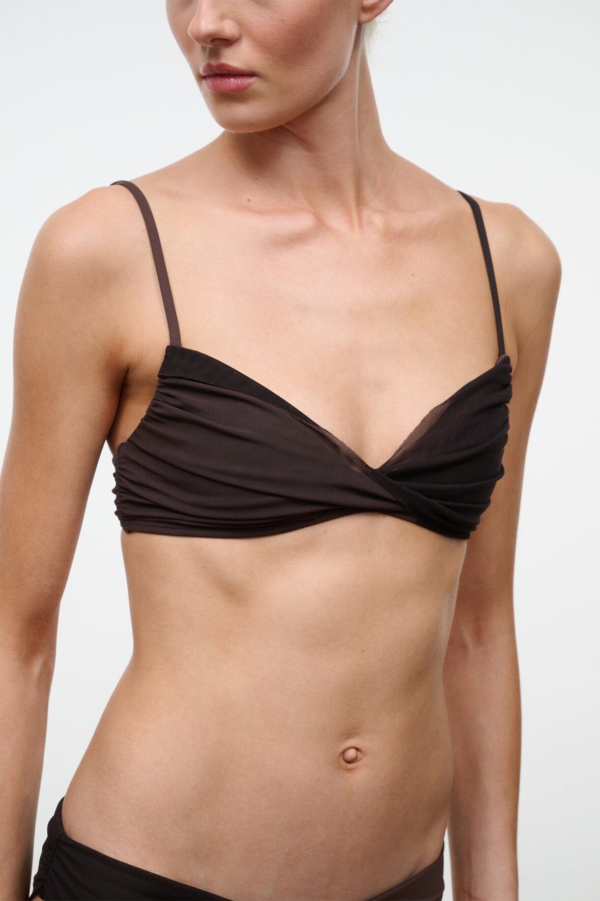 La Mer Bikini Top | Espresso Dark Chocolate — 1