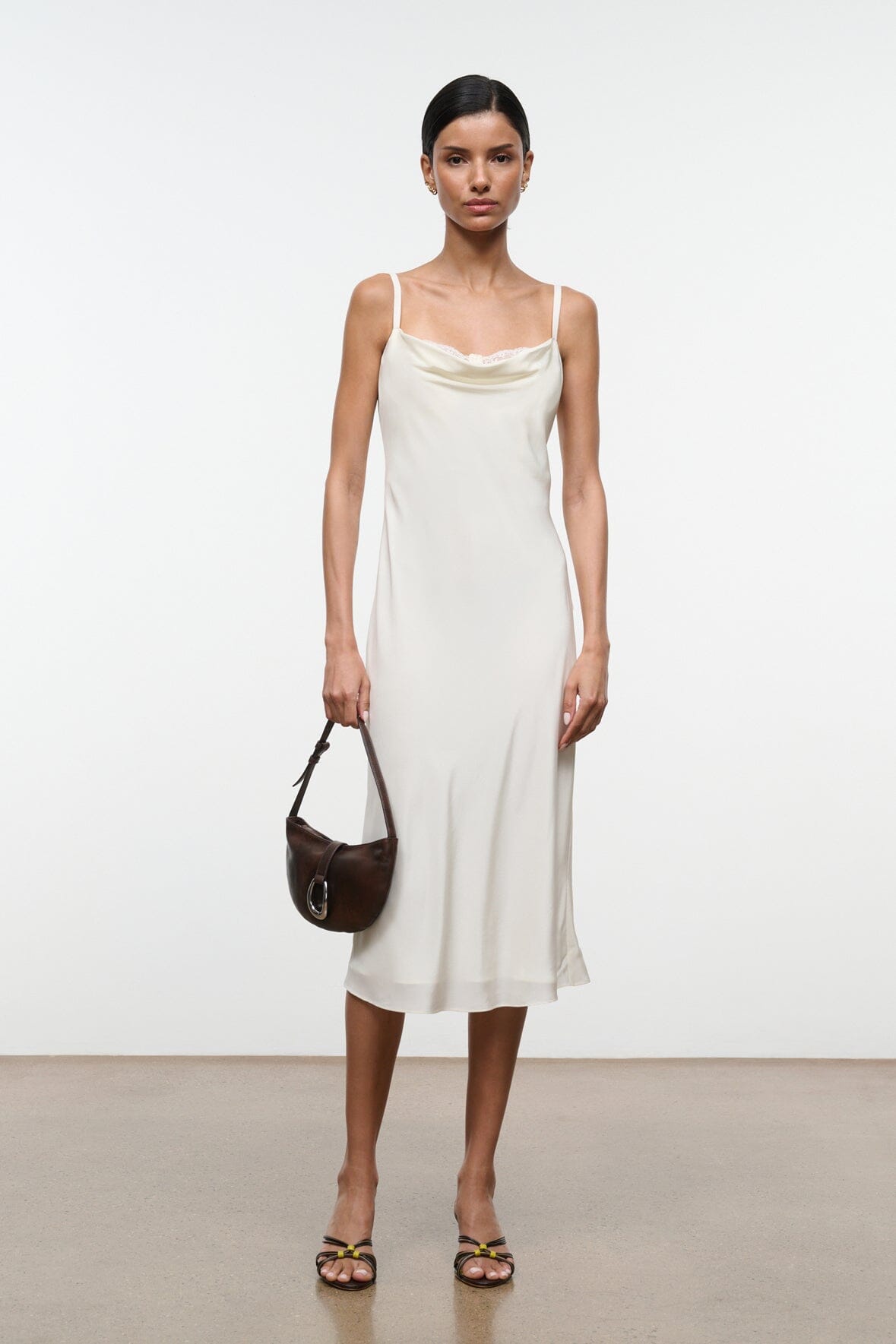 Evangeline Silk Dress | Ivory — 6