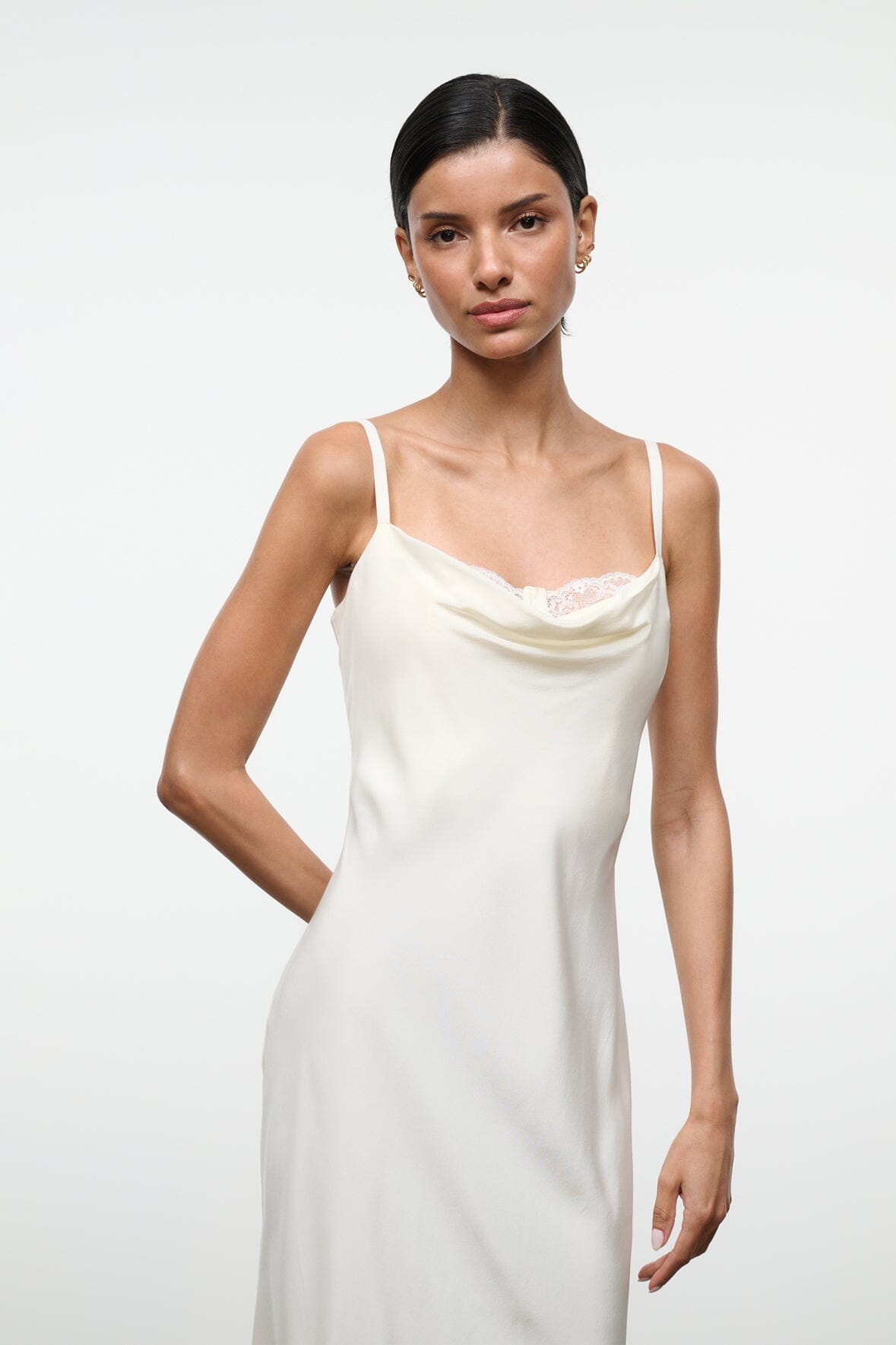 Evangeline Silk Dress | Ivory — 5