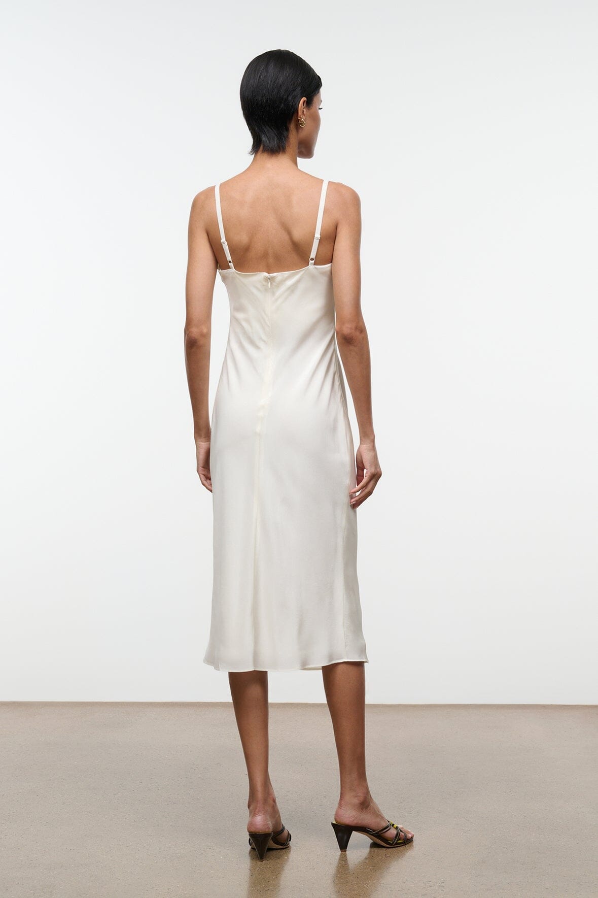 Evangeline Silk Dress | Ivory — 4