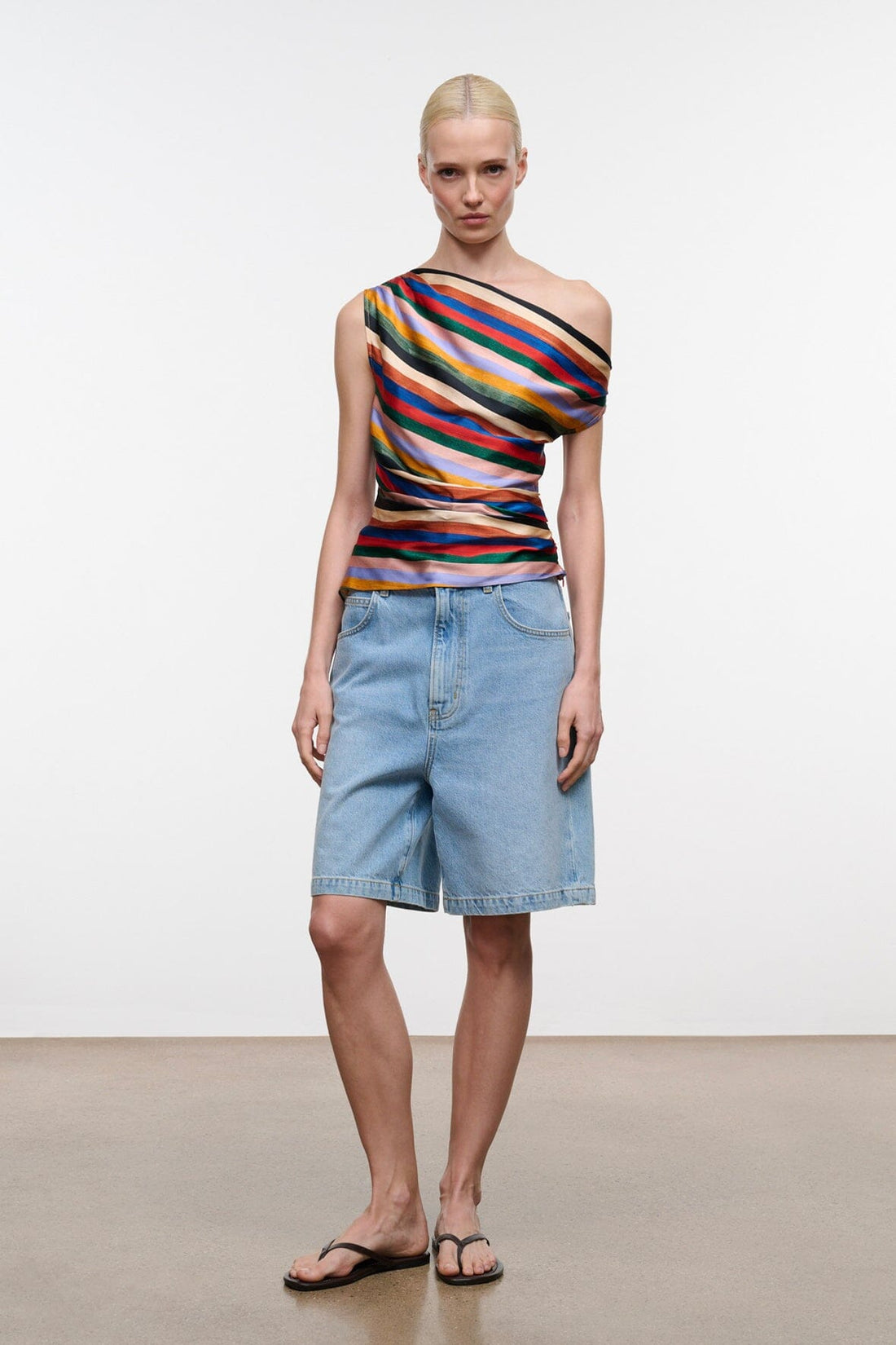 Phare Silk Top | Artist Stripe — 1