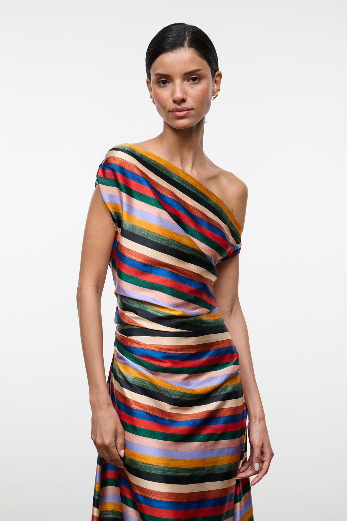 Phare Silk Maxi Dress | Artist Stripe — 2