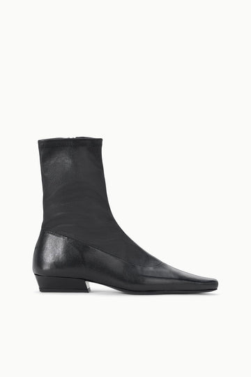 Wally Sock Flat Ankle Boot | Black — 1