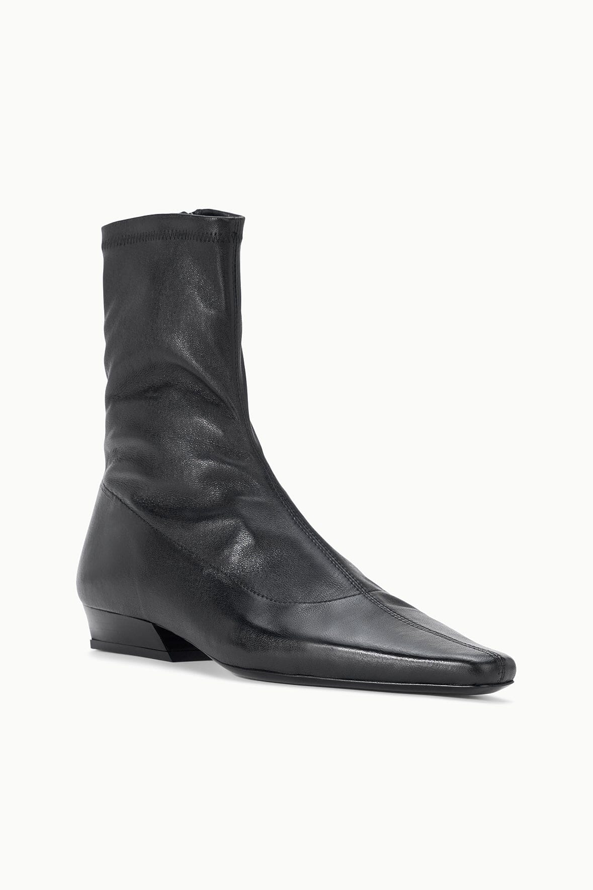 Wally Sock Flat Ankle Boot | Black — 2