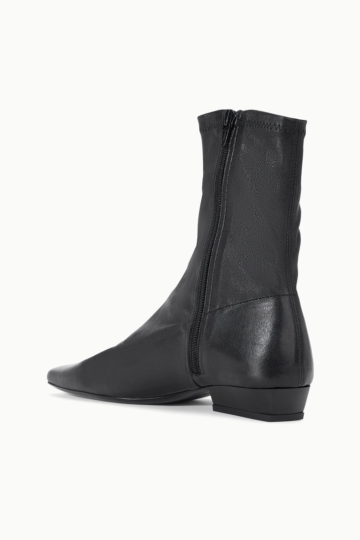 Wally Sock Flat Ankle Boot | Black — 3