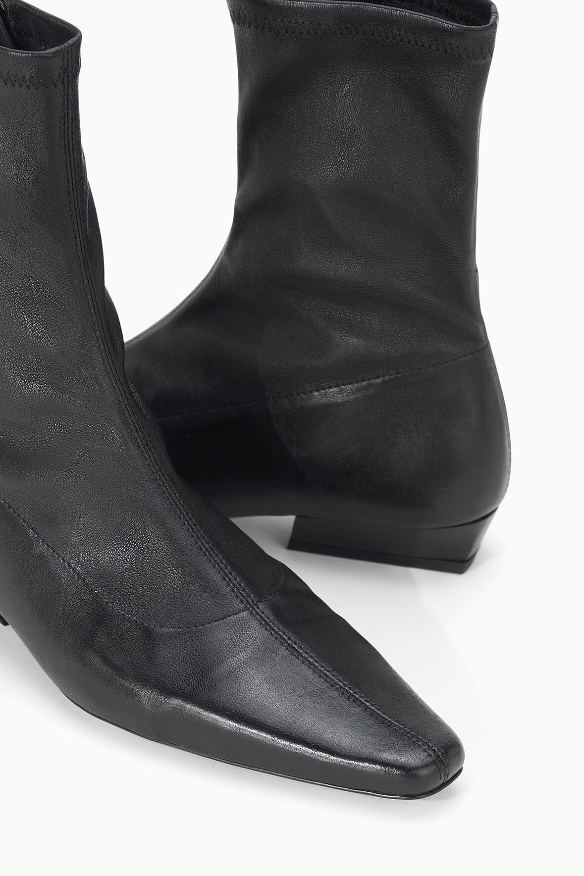Wally Sock Flat Ankle Boot | Black — 4